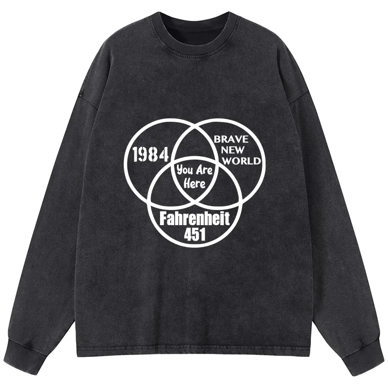 Tokyo-Tiger Multidimensional Thinking And Rebellion Washed Long Sleeve T-Shirt