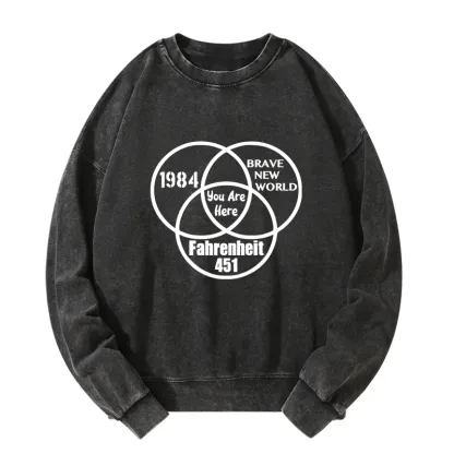 Tokyo-Tiger Multidimensional Thinking And Rebellion Washed Sweatshirt