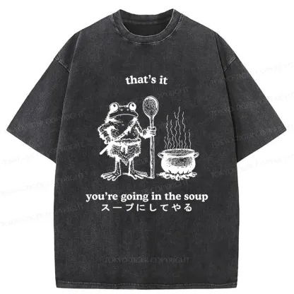 Tokyo-Tiger Fool 're Going In The Soup Washed T-Shirt