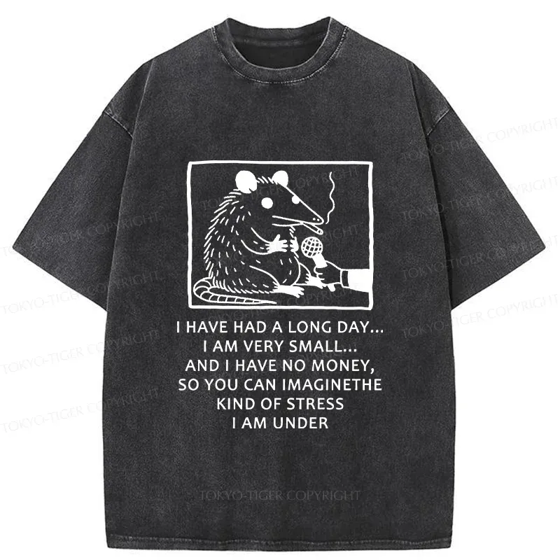 Tokyo-Tiger Contemporary Possum Interview Washed T-Shirt