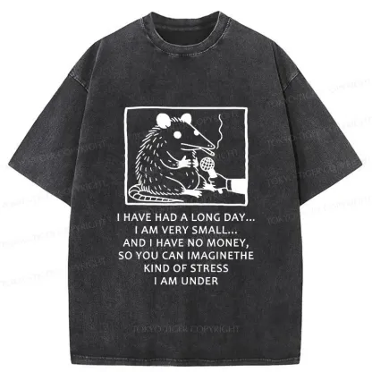 Tokyo-Tiger Contemporary Possum Interview Washed T-Shirt