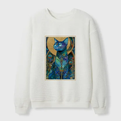 Tokyo-Tiger The Cat’s Plan To Rule Them All Waffle Sweatshirt