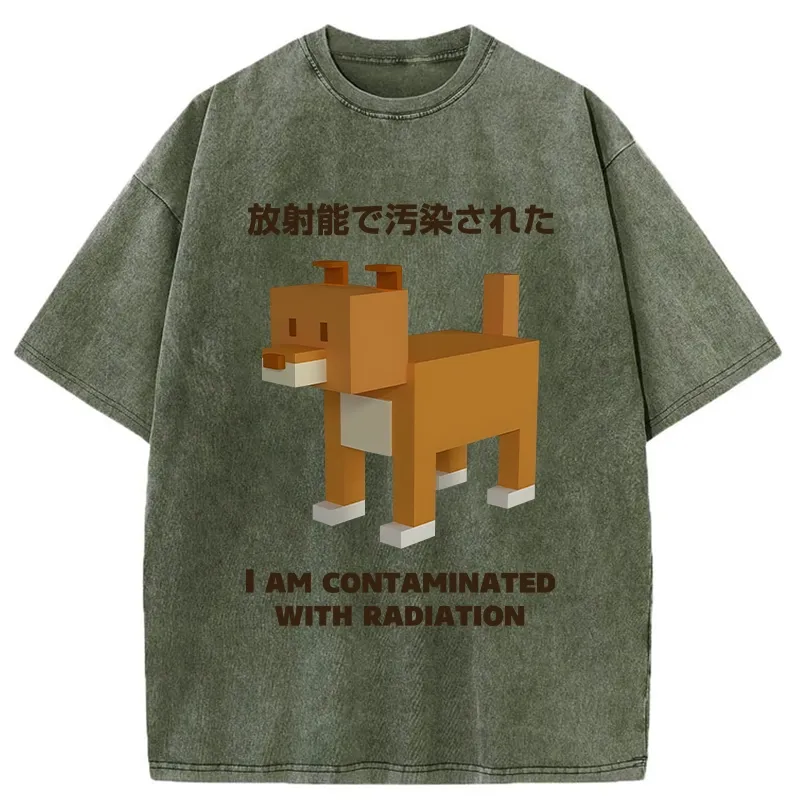 Tokyo-Tiger Dog Contaminated By Radiation Washed T-Shirt