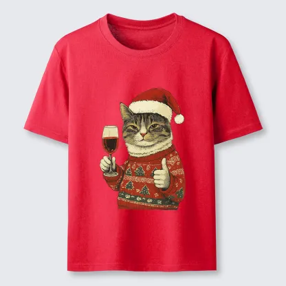 Tokyo-Tiger Christmas Cat Likes Classic T-Shirt