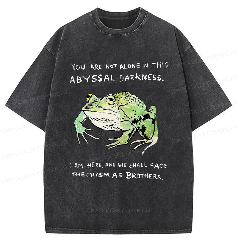 Tokyo-Tiger Support Your Frog Friends Washed T-Shirt