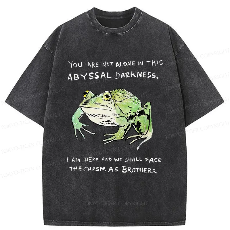 Tokyo-Tiger Support Your Frog Friends Washed T-Shirt Sale