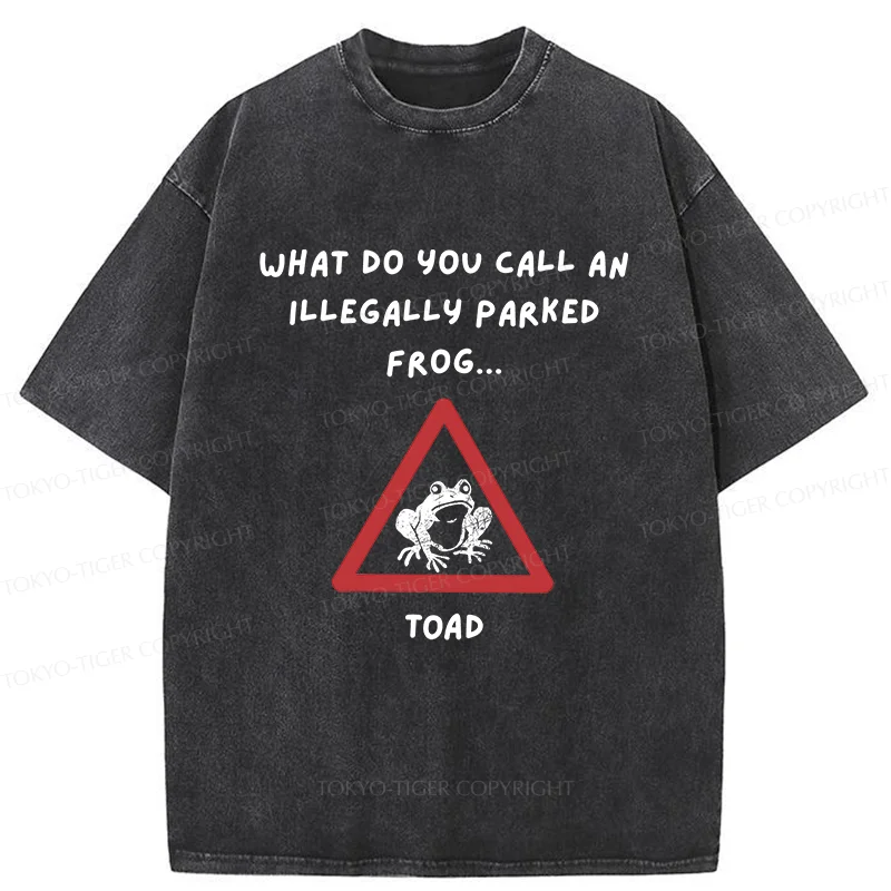 Tokyo-Tiger Watch Out For The Frogs Washed T-Shirt