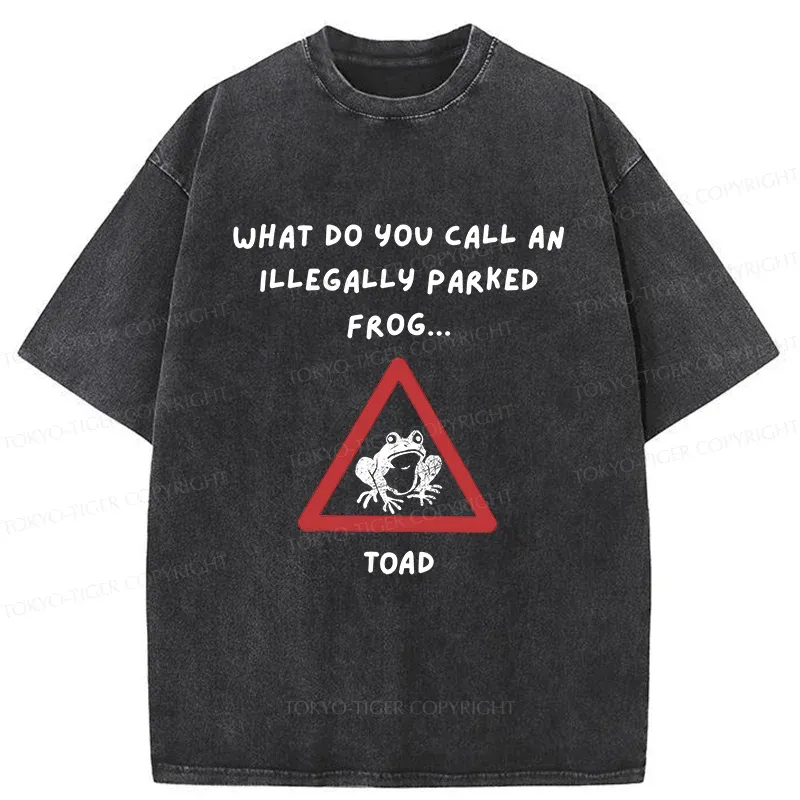 Tokyo-Tiger Watch Out For The Frogs Washed T-Shirt