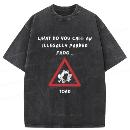 Tokyo-Tiger Watch Out For The Frogs Washed T-Shirt