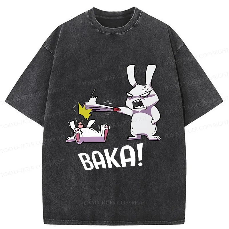 Tokyo-Tiger Stupid Rabbit Washed T-Shirt