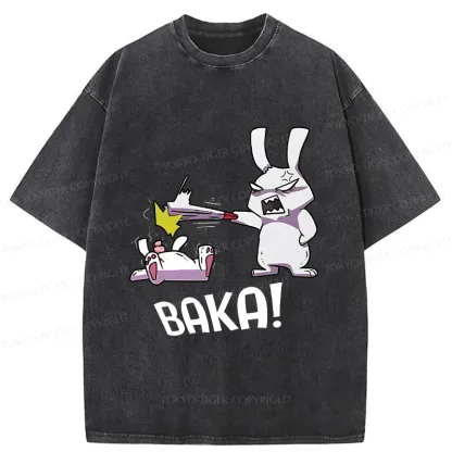 Tokyo-Tiger Stupid Rabbit Washed T-Shirt