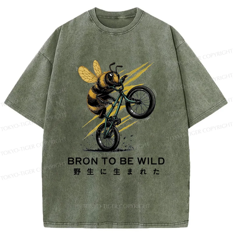 Tokyo-Tiger Wild Bee Washed T-Shirt