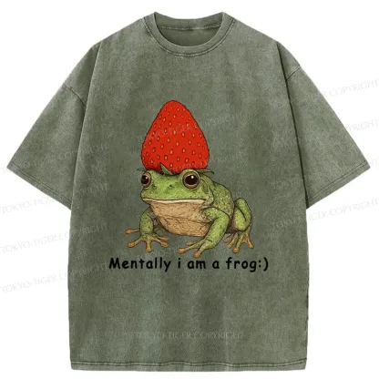 Tokyo-Tiger Strawberry Frog Washed T-Shirt
