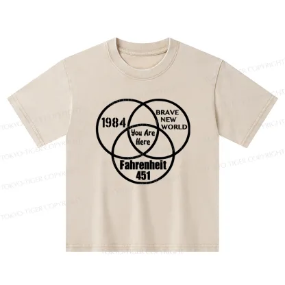 Tokyo-Tiger Multidimensional Thinking And Rebellion Kids Washed T-Shirt