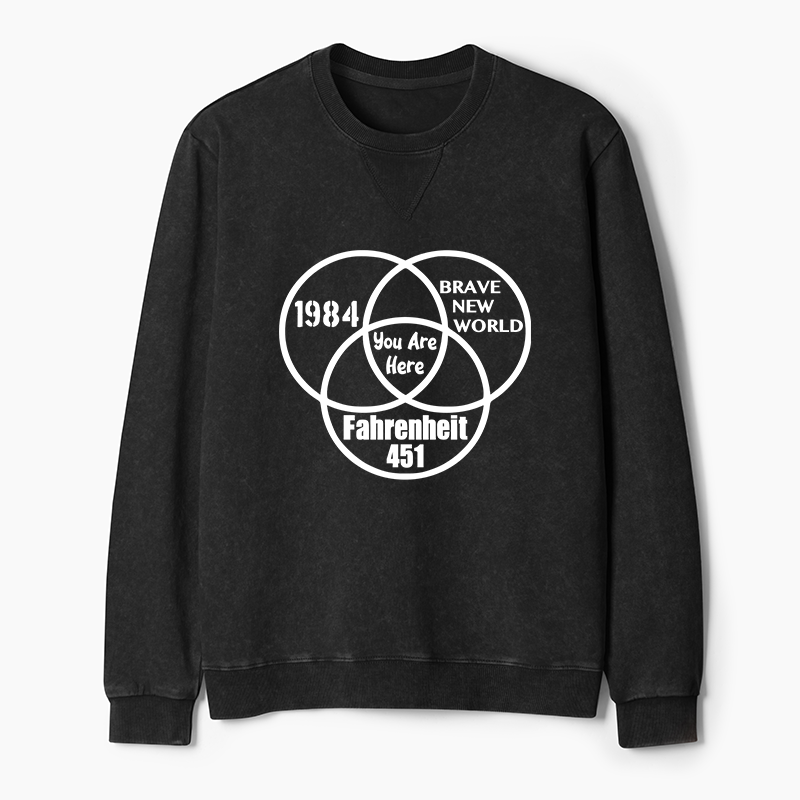 Tokyo-Tiger Multidimensional Thinking And Rebellion Washed Terry Sweatshirt