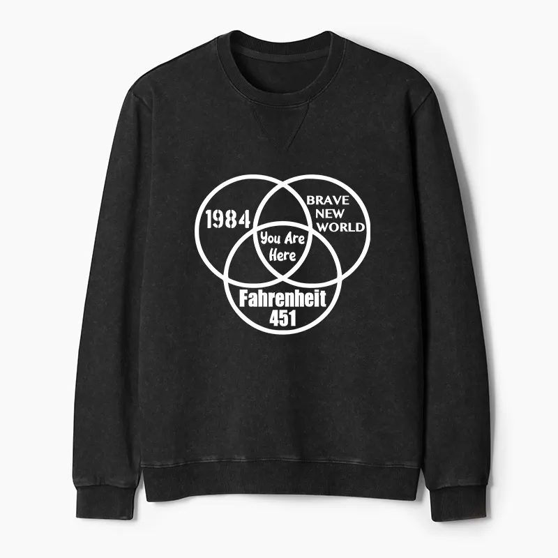 Tokyo-Tiger Multidimensional Thinking And Rebellion Washed Terry Sweatshirt