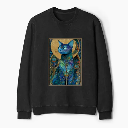 Tokyo-Tiger The Cat’s Plan To Rule Them All Washed Terry Sweatshirt