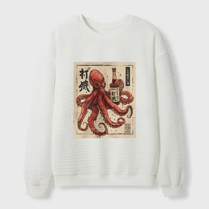 Tokyo-Tiger Osaka Saké Octopus Waffle Sweatshirt
