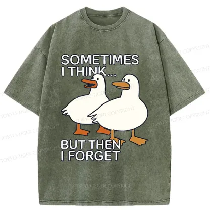 Tokyo-Tiger Funny Goose Washed T-Shirt