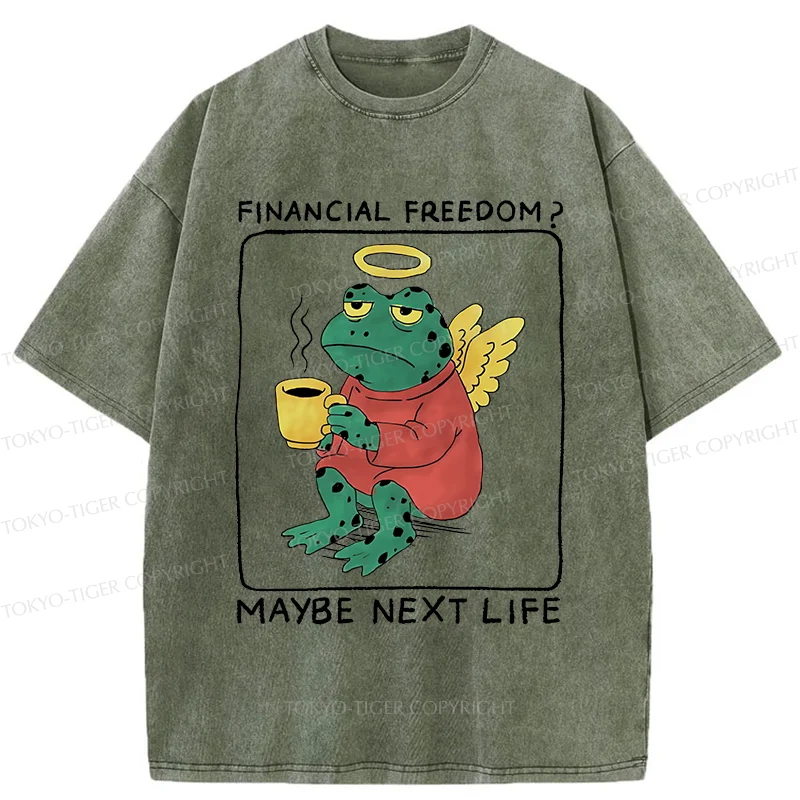 Tokyo-Tiger Frog Imagining The Future Washed T-Shirt