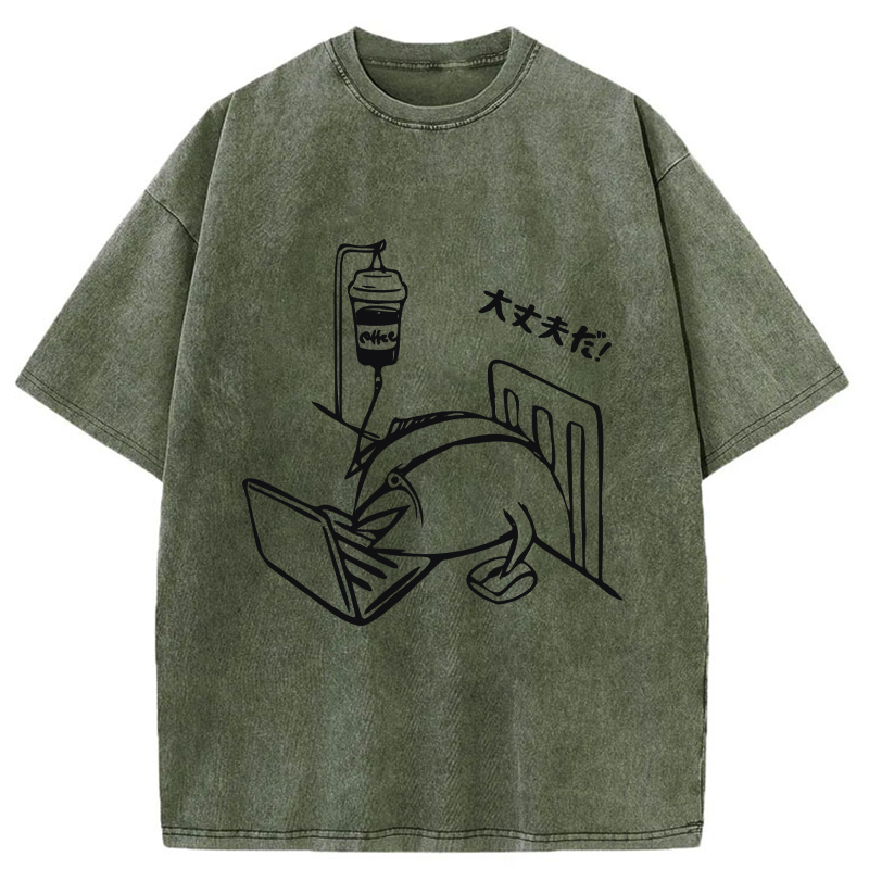 Tokyo-Tiger It's Okay Washed T-Shirt