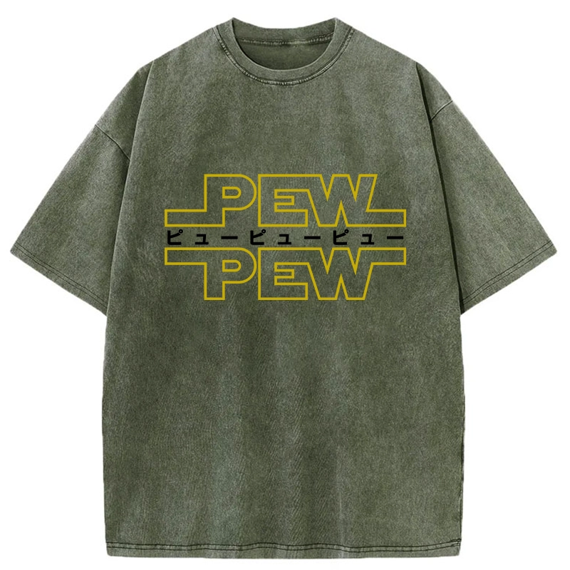 Tokyo-Tiger Pew Pew Japanese Washed T-Shirt