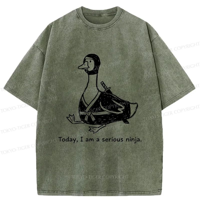 Tokyo-Tiger Ninja Goose Washed T-Shirt