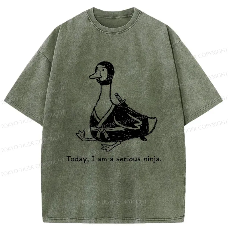 Tokyo-Tiger Ninja Goose Washed T-Shirt