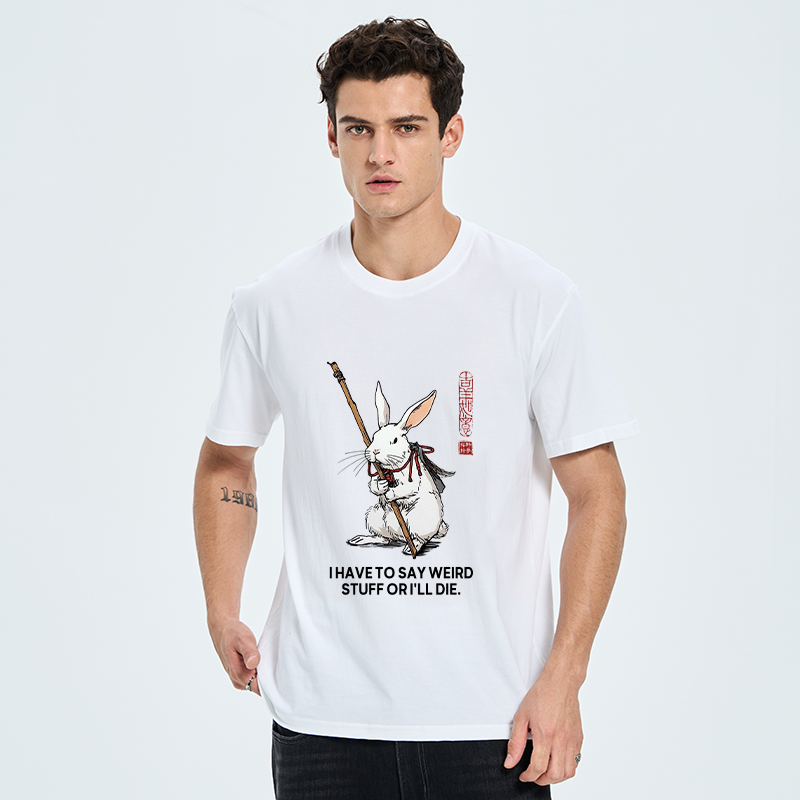 Tokyo-Tiger Rabbit Gotta Say Weird Stuff Or Die Classic T-Shirt