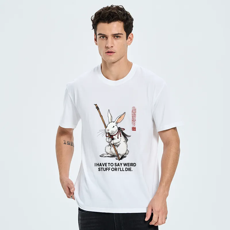 Tokyo-Tiger Rabbit Gotta Say Weird Stuff Or Die Classic T-Shirt