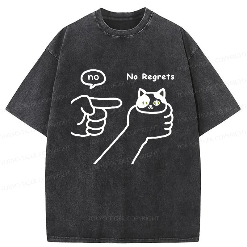 Tokyo-Tiger Criticized Cat Washed T-Shirt