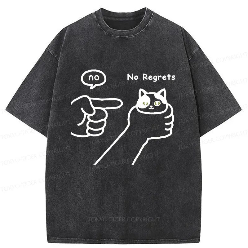 Tokyo-Tiger Criticized Cat Washed T-Shirt