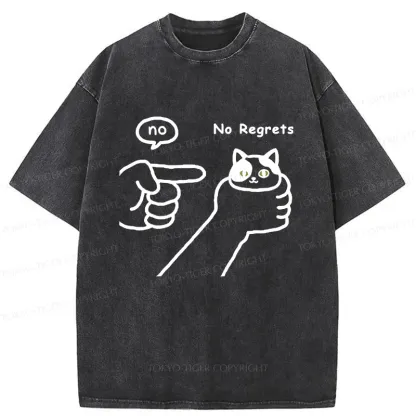 Tokyo-Tiger Criticized Cat Washed T-Shirt
