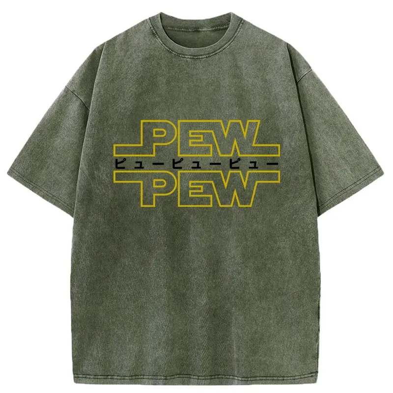 Tokyo-Tiger Pew Pew Japanese Washed T-Shirt