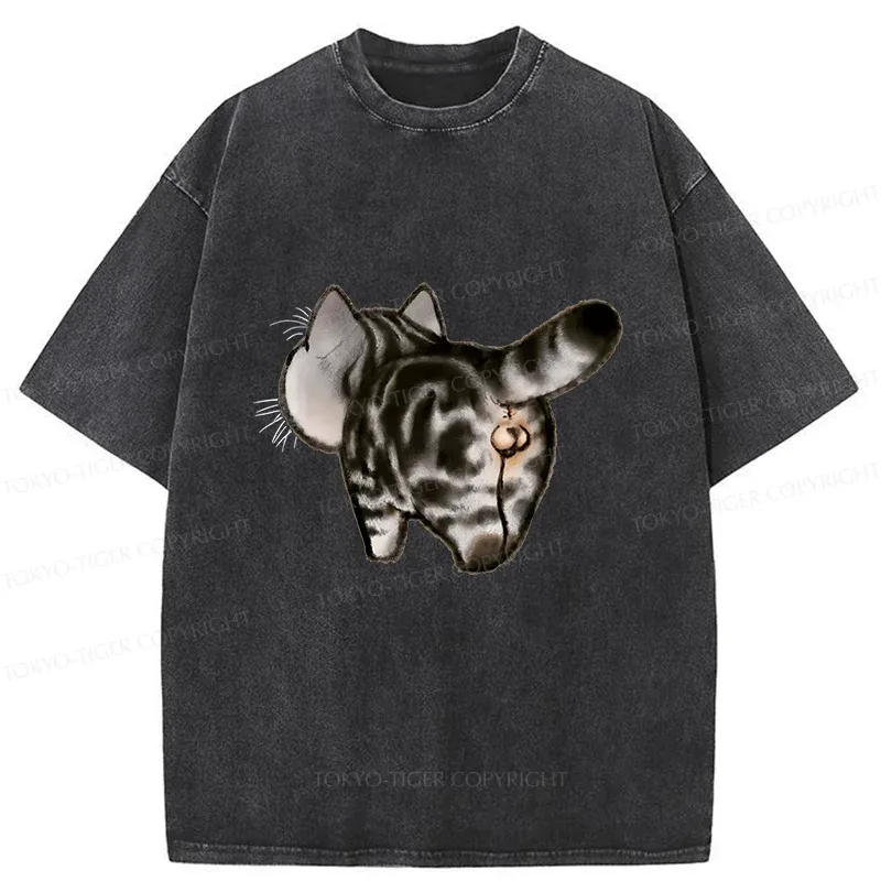 Tokyo-Tiger Cat's Back Washed T-Shirt Sale
