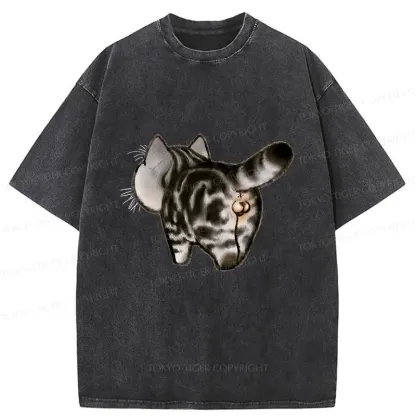 Tokyo-Tiger Cat's Back Washed T-Shirt