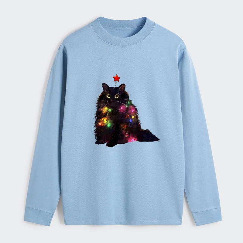Tokyo-Tiger Christmas Lights Cat Classic Long Sleeve T-Shirt
