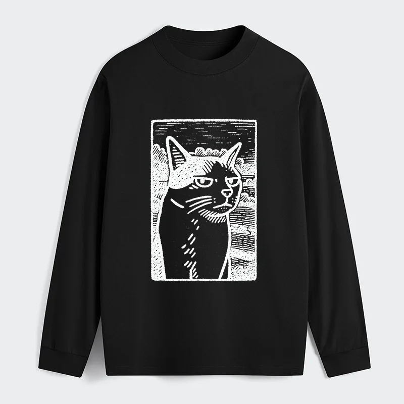 Tokyo-Tiger Cat's Hateful Eyes Classic Long Sleeve T-Shirt