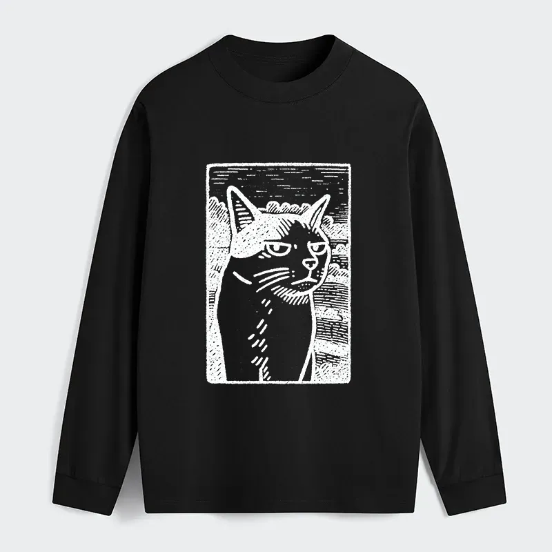 Tokyo-Tiger Cat's Hateful Eyes Classic Long Sleeve T-Shirt Sale