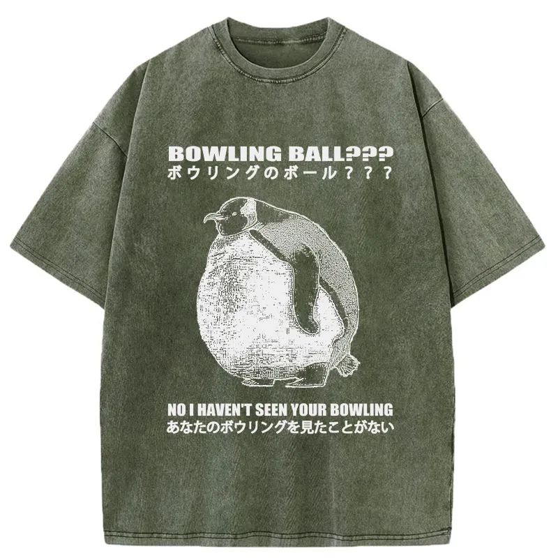 Tokyo-Tiger Where's My Bowling Ball Washed T-Shirt