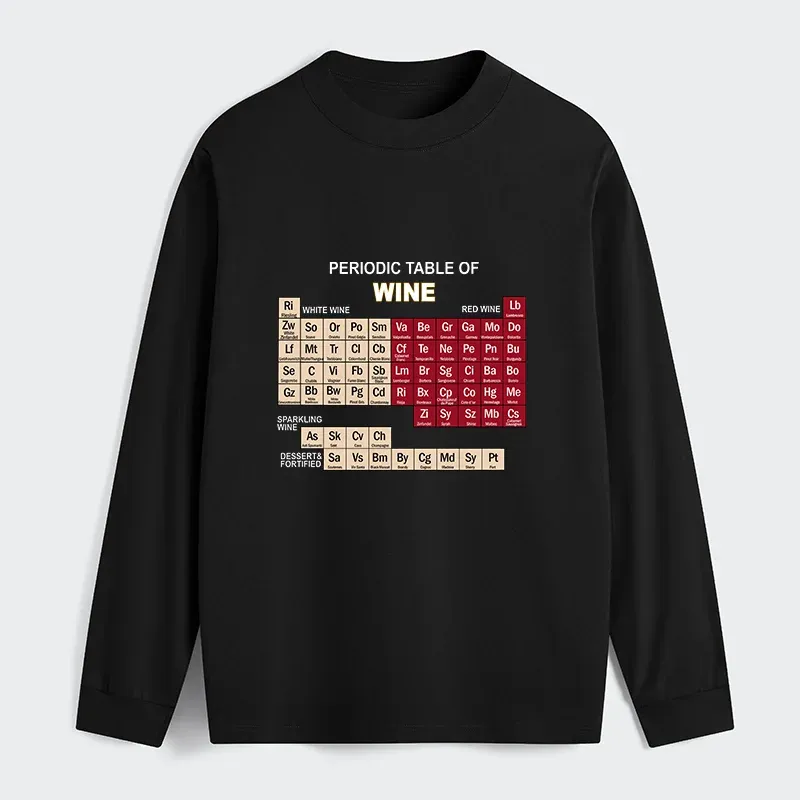 Tokyo-Tiger Table of Elements of Wine Classic Long Sleeve T-Shirt