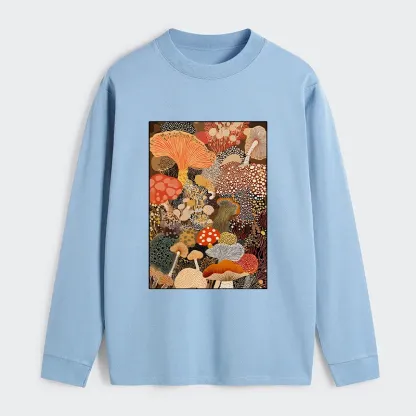 Tokyo-Tiger Psychedelic Mushroom Paintings Classic Long Sleeve T-Shirt