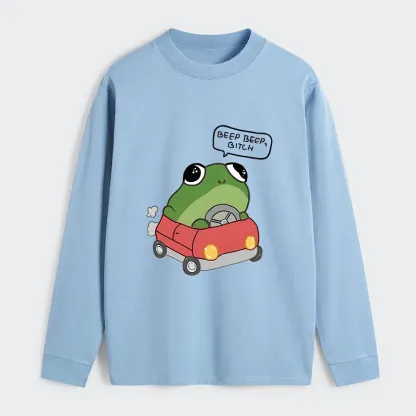 Tokyo-Tiger Frog Driving Classic Long Sleeve T-Shirt