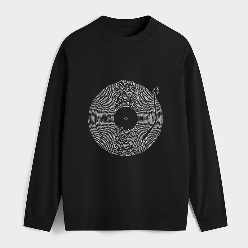 Tokyo-Tiger Record Player Japanese Classic Long Sleeve T-Shirt