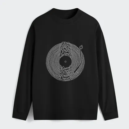 Tokyo-Tiger Record Player Japanese Classic Long Sleeve T-Shirt