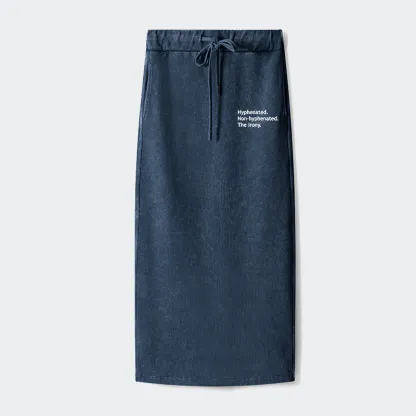 Tokyo-Tiger Hyphenated Funny Washed Terry Skirt