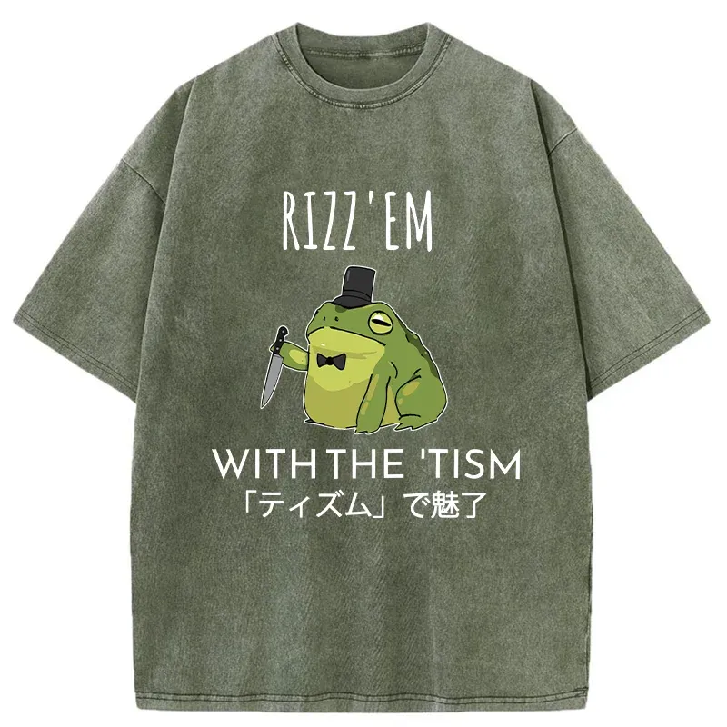 Tokyo-Tiger Gentleman Frog Killer Washed T-Shirt