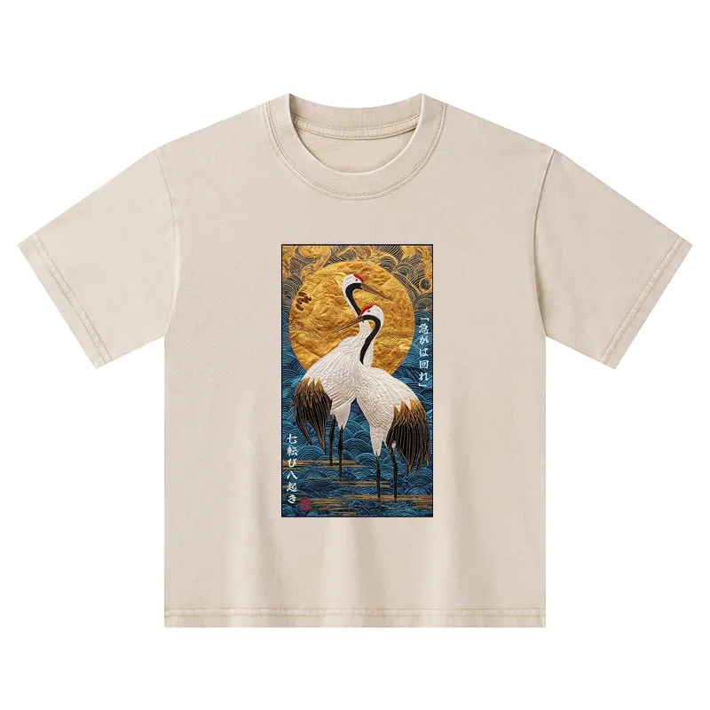 Tokyo-Tiger Fall Seven, Rise Eight - Haste Makes Waste Kids Washed T-Shirt