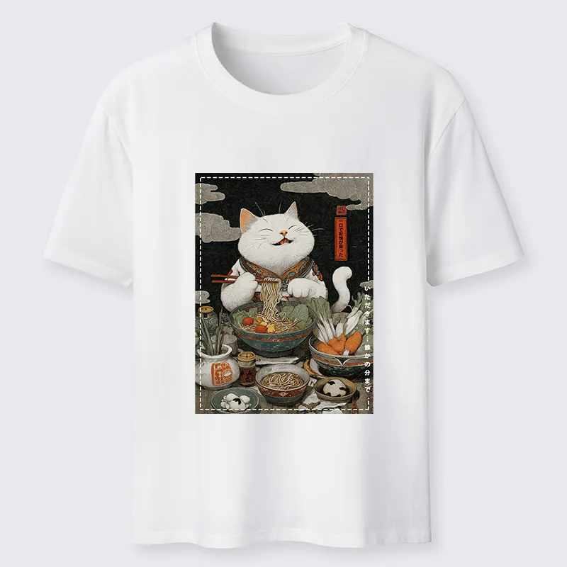 Tokyo-Tiger The Ramen-Loving Cat Classic T-Shirt