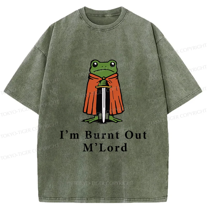 Tokyo-Tiger I’m Burnt Out M’Lord Washed T-Shirt